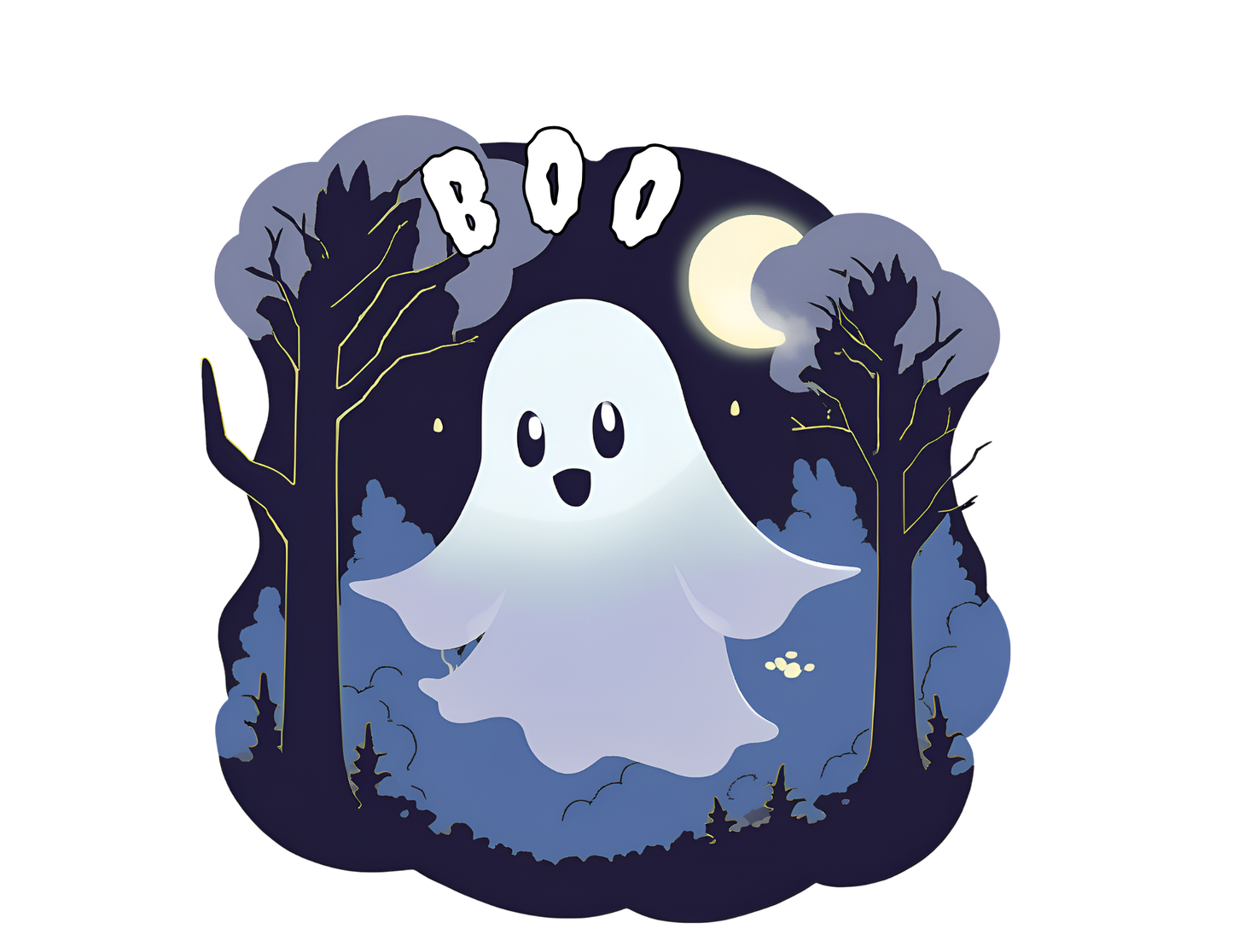 BOO! Cute Ghost Tote Bag