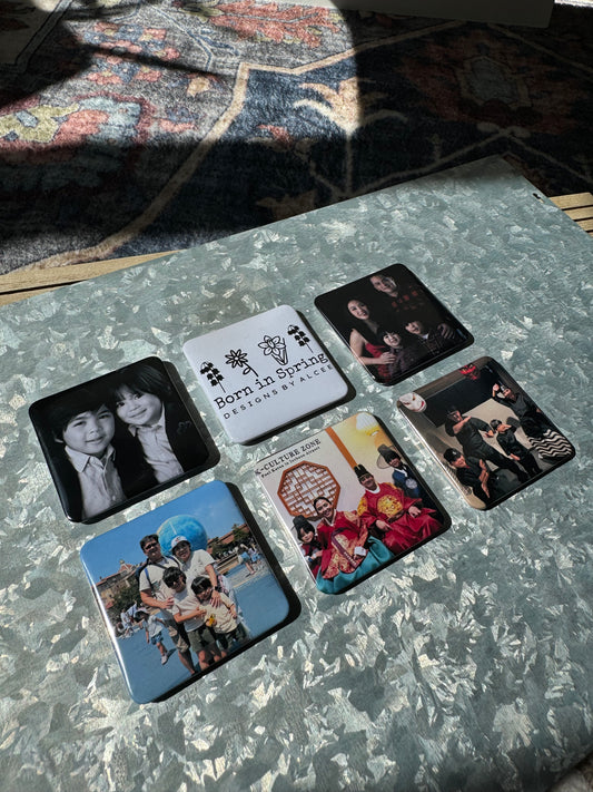 Custom Photo Magnets Set of 6